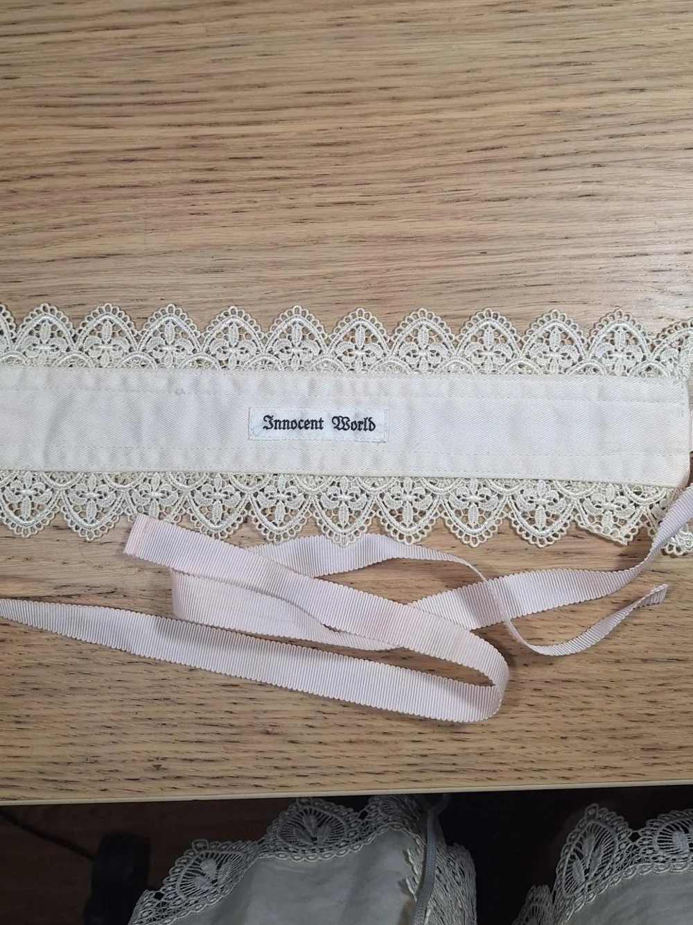 Innocent World Ivory & Pink Lacy Headdress | Classic Lolita 🎀🌸